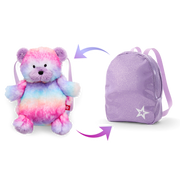 Colorful Teddy Bear Backpack & Accessory Set for 18-inch Dolls K1
