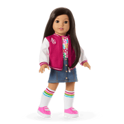 Truly Me™ 18-inch Doll #124 with straight black-brown hair Y6
