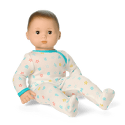 Bitty Baby® Doll #2 with brown hair in Pastel Blue F0