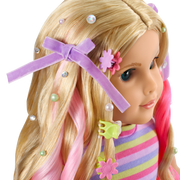 Long Hair Looks™ by Truly Me™ 18-inch Doll #133 & hair accessories Q5
