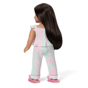 Raquel's™ Coastal Stripes Pajamas for 18-inch Dolls (Girl of the Year™ 2026) O9