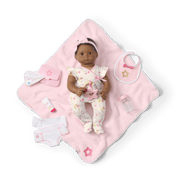 Bitty Baby® Doll #1 with black hair Care & Play Set K1