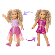 Glam Sparkly Concert Outfit for 18-inch Dolls X2