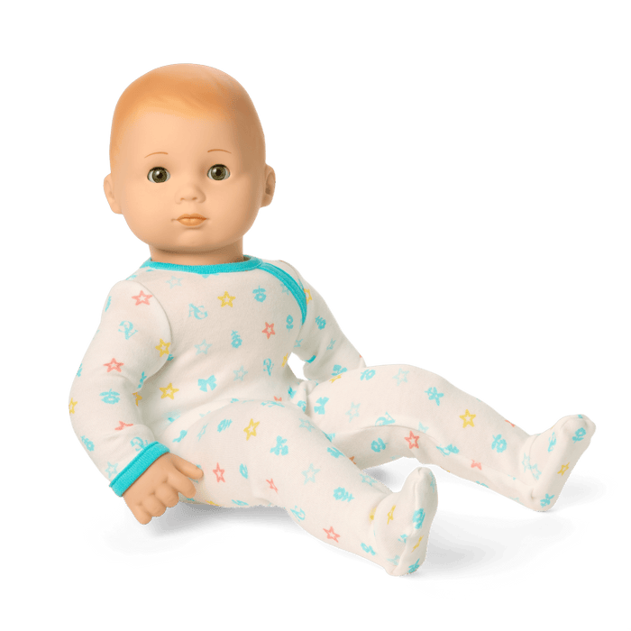 Bitty Baby® Doll #6 with red hair in Pastel Blue W3