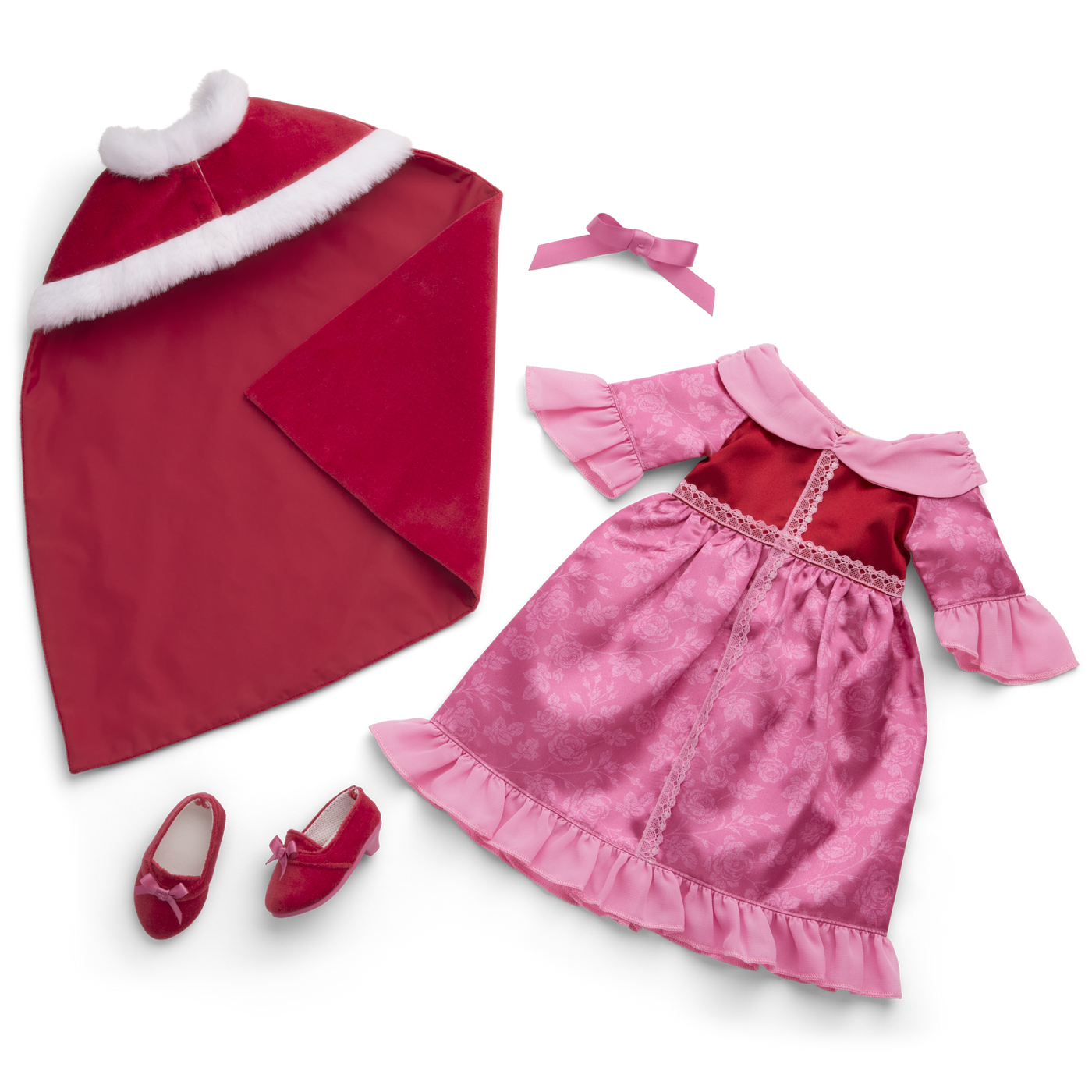 Disney Princess Belle Winter Dress & Cape Outfit for 18-inch Dolls by American Girl® B6