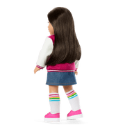 Truly Me™ 18-inch Doll #124 with straight black-brown hair Y6