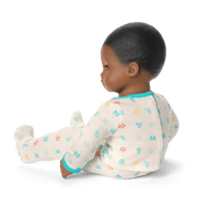 Bitty Baby® Doll #1 with black hair in Pastel Blue O2