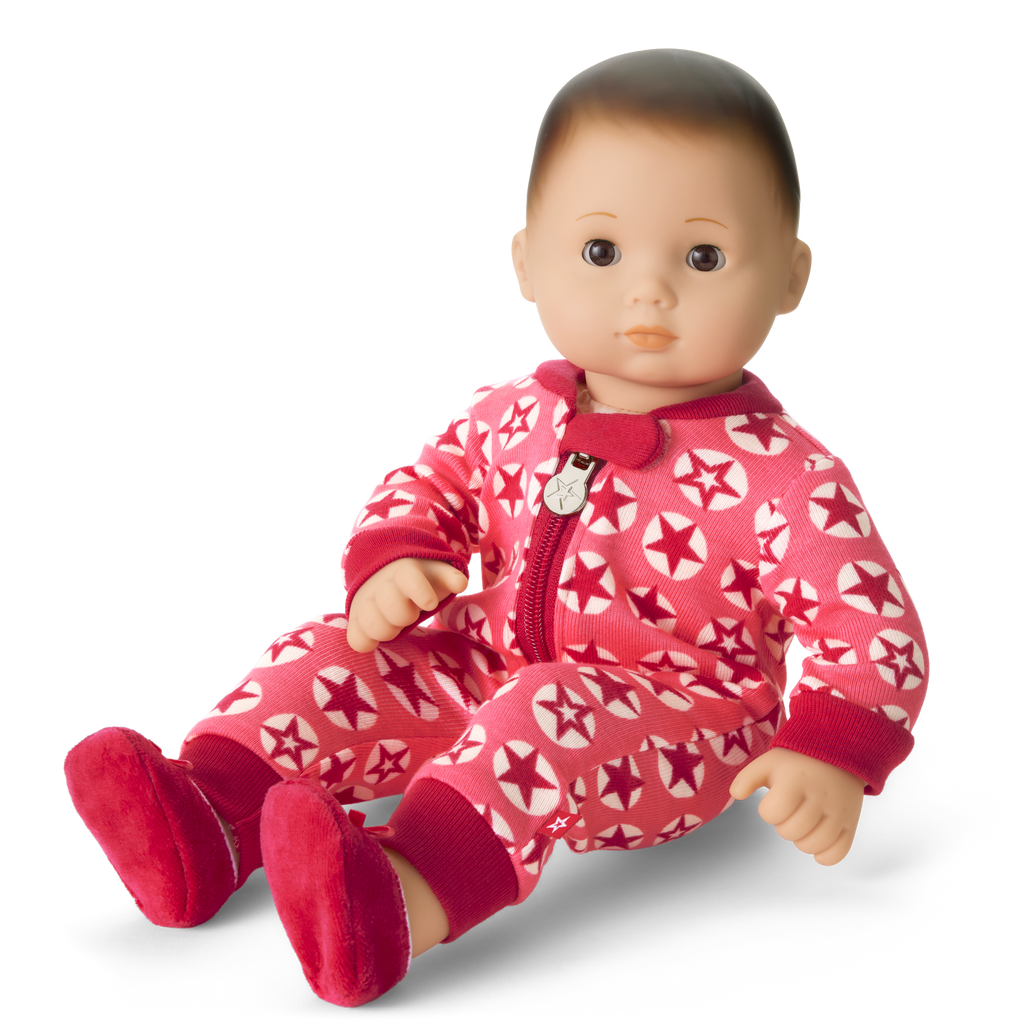 American Girl® x Hanna Andersson Berry Bright Stars Pajamas for Bitty Baby® Dolls C7