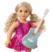 American Girl® x Megan Moroney Guitar & Mic Stand for 18-inch Dolls C3