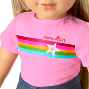Truly Me™ 18-inch Doll #131 with straight blonde hair B8
