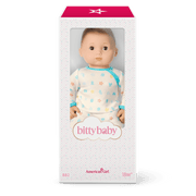 Bitty Baby® Doll #2 with brown hair in Pastel Blue Q9