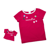 Matching AG™ Grin Pins Ringer Tee Set for Girls & 18-inch Dolls N0