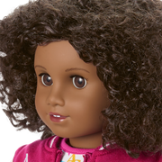 Truly Me™ 18-inch Doll #112 with curly dark-brown hair V6