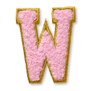 AG™ Letter W Stick-On Patch W0