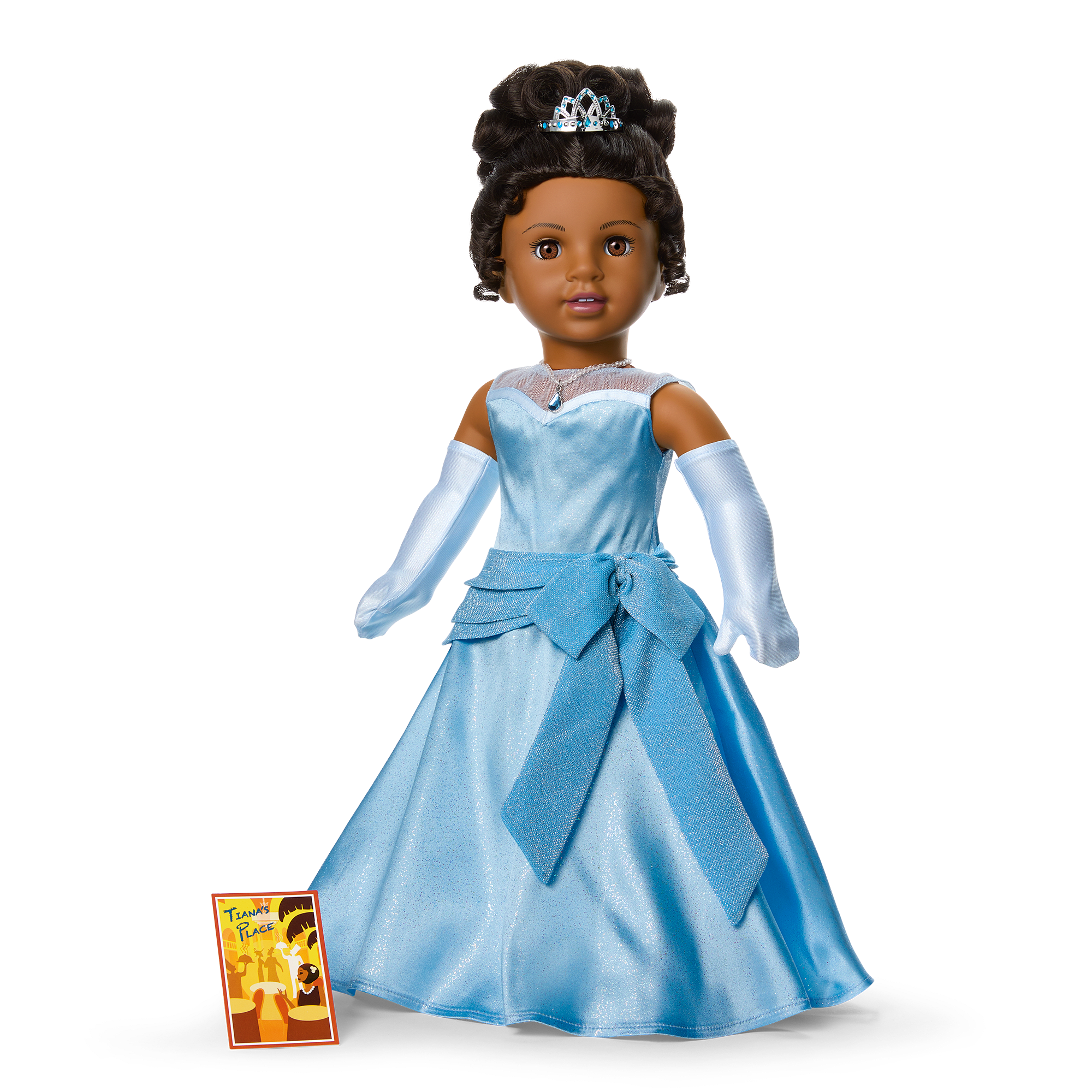 American Girl® Disney Princess Tiana Evening Star Dress & Accessories for 18-inch Dolls K1