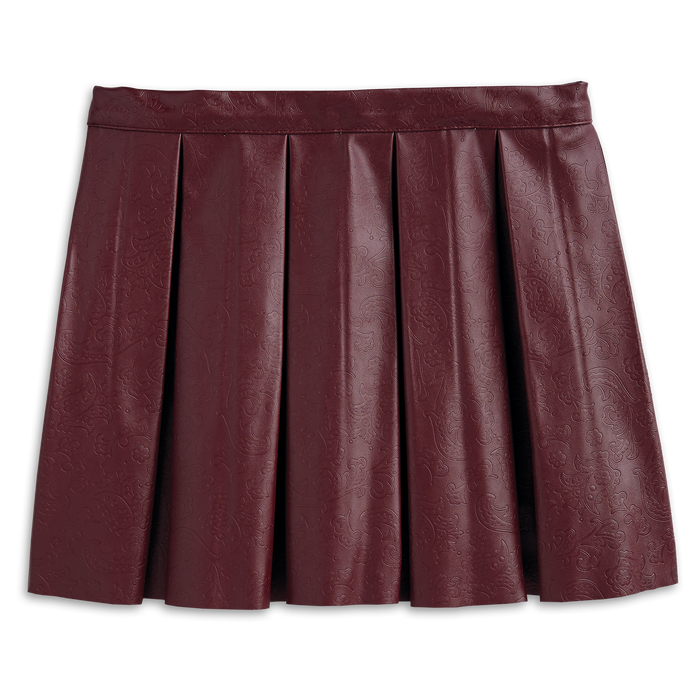 Embossed Paisley Skirt for Girls D9