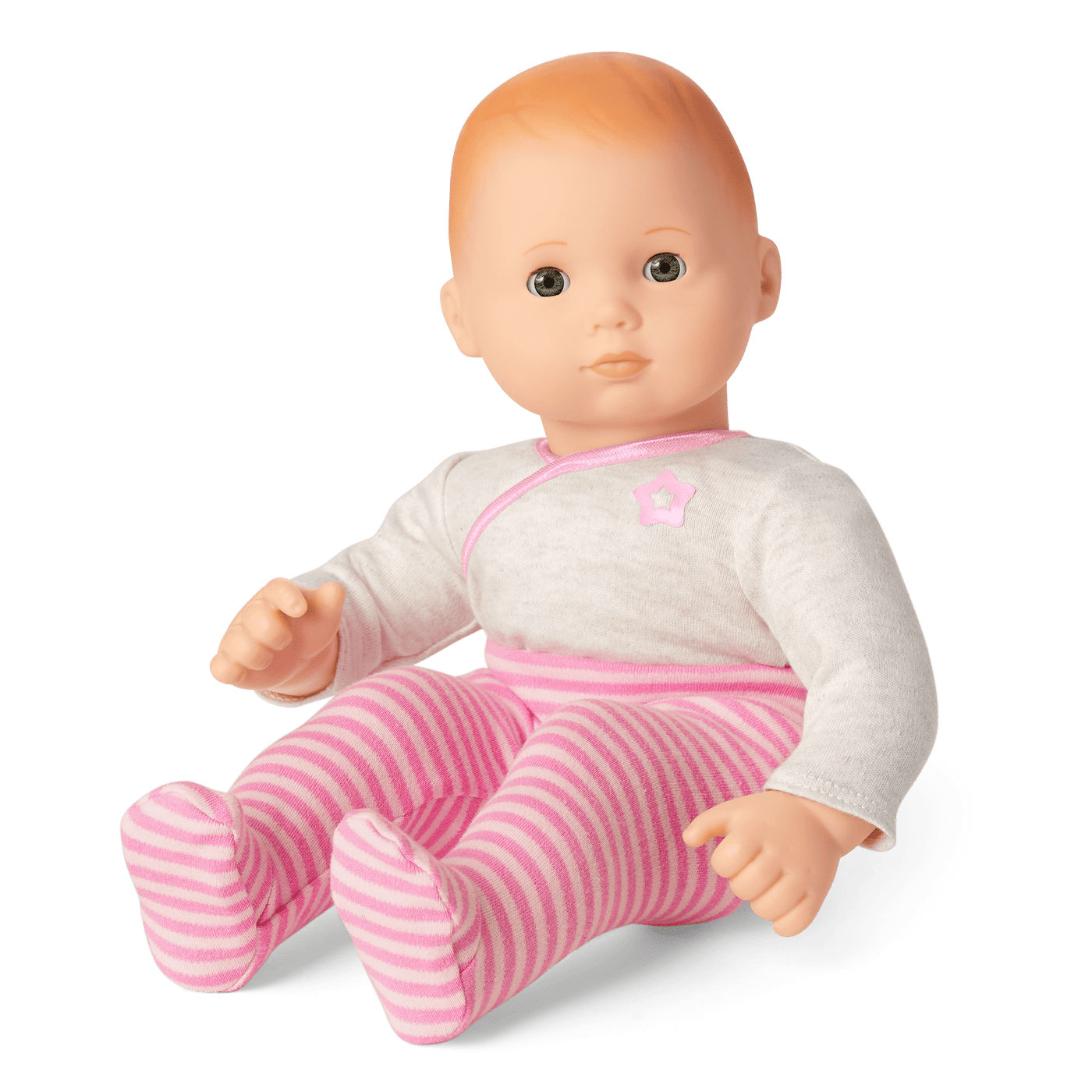 Bitty Baby® Doll #6 with red hair in Pretty Pink L6