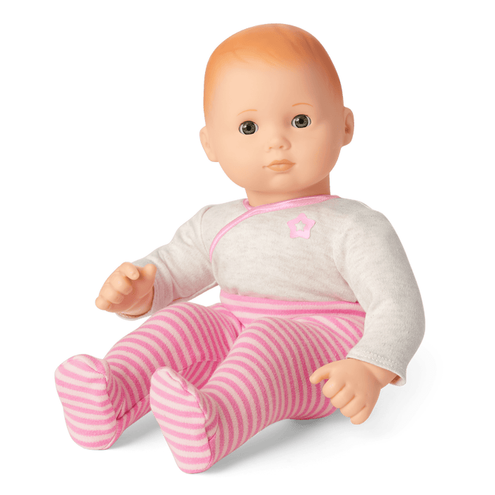 Bitty Baby® Doll #6 with red hair in Pretty Pink G3