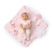 Bitty Baby® Doll #4 with black hair Care & Play Set M9