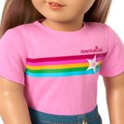 Truly Me™ 18-inch Doll #100 with straight layered blonde hair B3