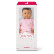Bitty Baby® Doll #5 with dark-brown hair in Pastel Pink C6