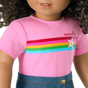 Truly Me™ 18-inch Doll #132 with curly dark-brown hair A2