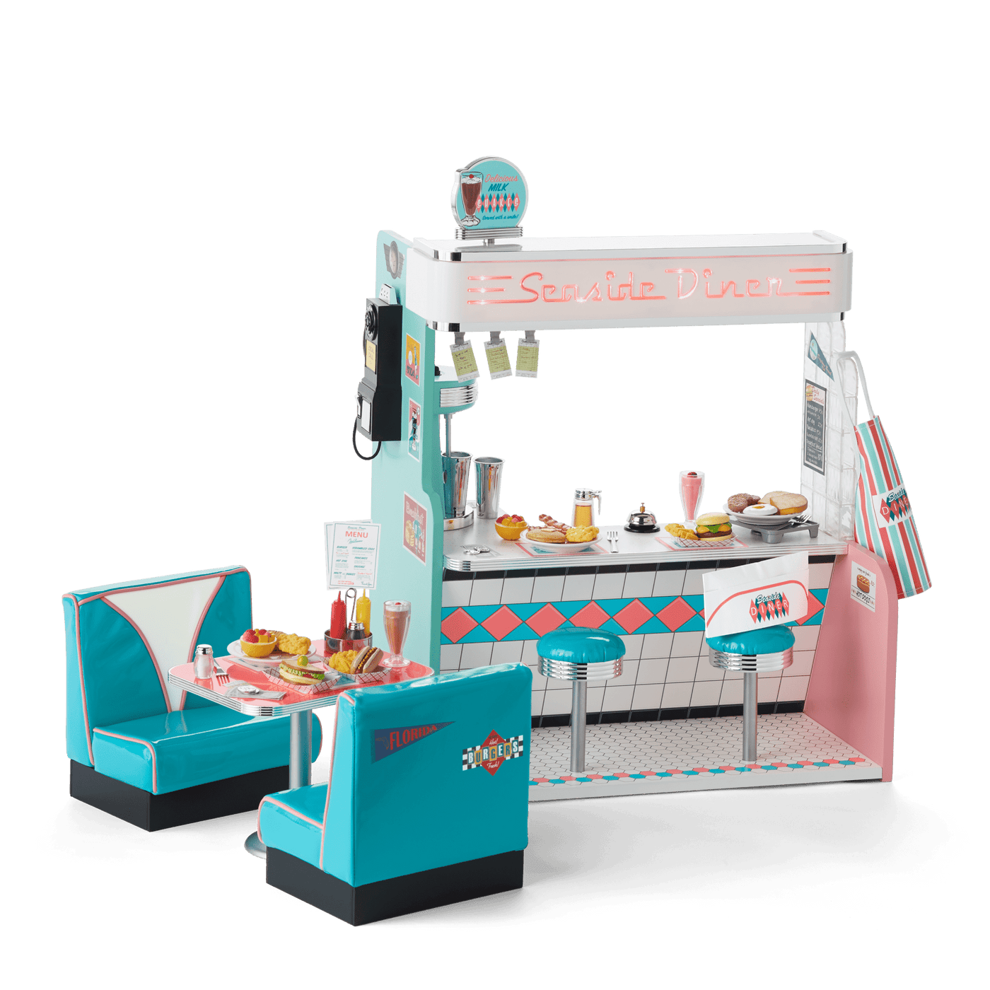 Maryellen’s™ Seaside Diner for 18-inch Dolls (Historical Characters) T5