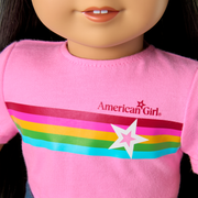 Truly Me™ 18-inch Doll #130 with straight black-brown hair F4