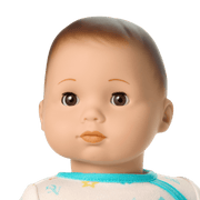 Bitty Baby® Doll #2 with brown hair in Pastel Blue F0