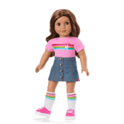 Truly Me™ 18-inch Doll #117 with wavy dark-brown hair Z9