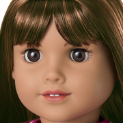 Truly Me™ 18-inch Doll #122 with straight dark-brown hair T9
