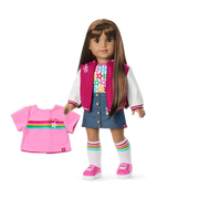 Truly Me™ 18-inch Doll #122 with straight dark-brown hair J8