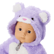 Lovable Lavender Bear One-Piece Outfit for Bitty Baby® Dolls P1