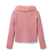 American Girl® x Janie and Jack Rosy Ribbed Cardigan for Girls Z7