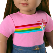Truly Me™ 18-inch Doll #122 with straight dark-brown hair J8