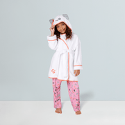 Comfy Puppy Robe Set for Girls & 18-inch Dolls A4