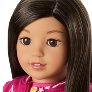 Truly Me™ 18-inch Doll #124 with straight black-brown hair W6