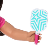 Raquel's™ Pickleball Bag & Paddle Set for 18-inch Dolls (Girl of the Year™ 2026) B8