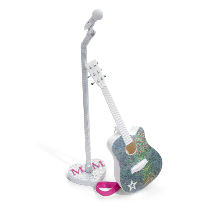 American Girl® x Megan Moroney Guitar & Mic Stand for 18-inch Dolls C3