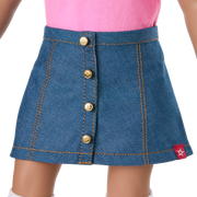 Truly Me™ 18-inch Doll #117 with wavy dark-brown hair Z9