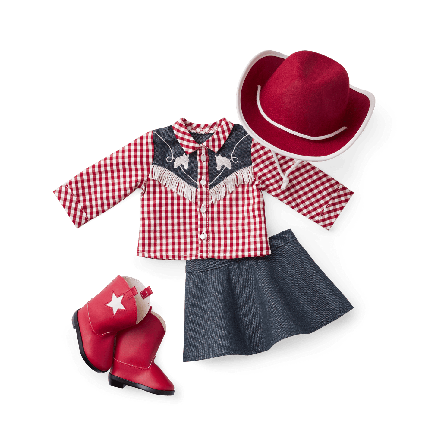 Maryellen's™ Cowgirl Costume for 18-inch Dolls (Historical Characters) Q5