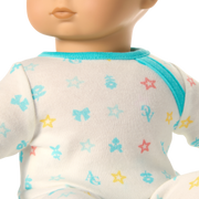 Bitty Baby® Doll #4 with black hair in Pastel Blue J2