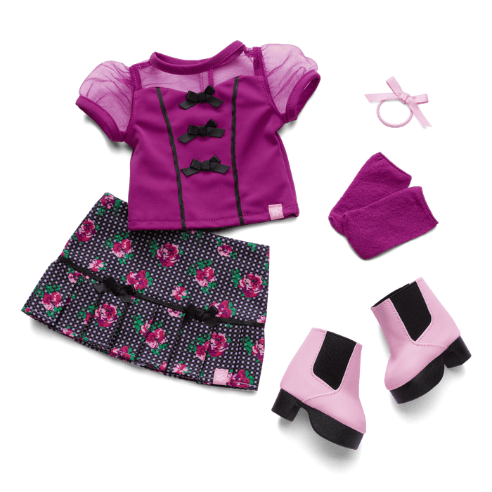 Bows & Blooms Outfit for 18-inch Dolls C8