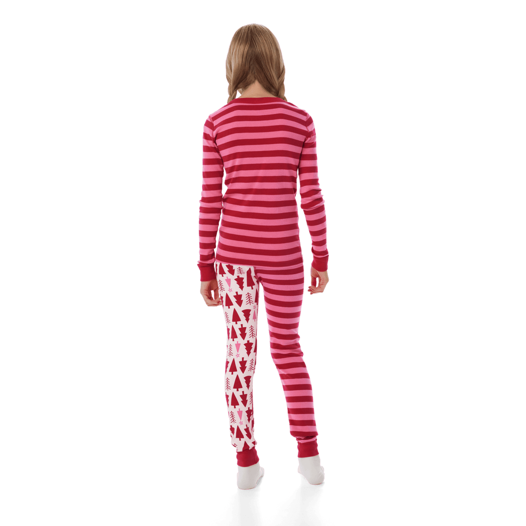 American Girl® x Hanna Andersson Holiday Treetops Pajamas for Little Girls & Girls V4