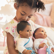 Bitty Baby® Doll #1 with black hair in Soft Blue Z0