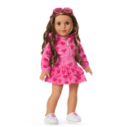 Pink Hearts Hoodie Dress for 18-inch Dolls P3