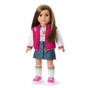 Truly Me™ 18-inch Doll #107 with straight brown hair F0