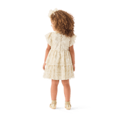 American Girl® x Janie and Jack Sparkly Cream Celebration Dress for Little Girls & Girls R4