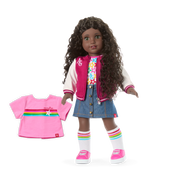 Truly Me™ 18-inch Doll #127 with curly dark-brown hair U7