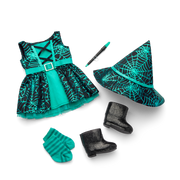 Witchy Webs Costume & Trick-or-Treat Set Bundle for 18-inch Dolls X1